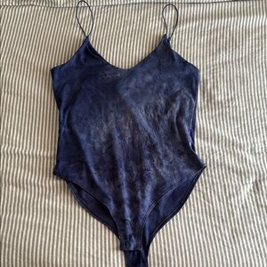 Dark Blue Tie-Dye Bodysuit